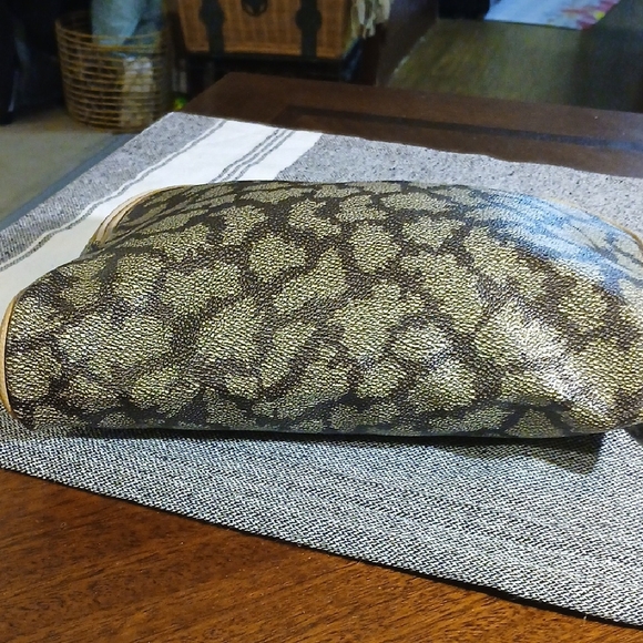 Yves Saint Laurent Brown and Black Clutch - Picture 3 of 9